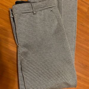 Theory cropped trouser pants size 8 - b&w tweed, like new condition.